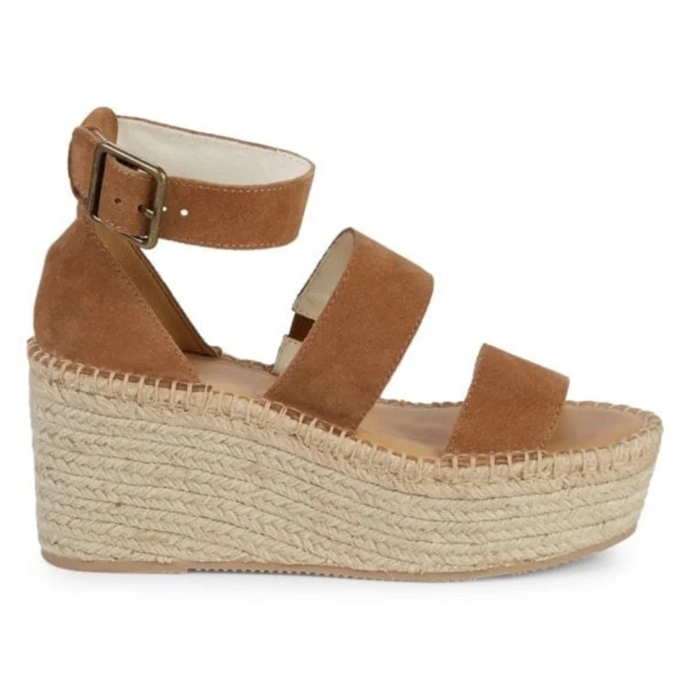 Palma Suede Espadrille Platform Sandals | Size 8 | New! - Picture 7 of 8